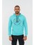 Sweatshırt Kapşonlu - 904 - B38 - Su Yeşili 5