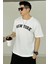 Only Trendwear Erkek New York Baskılı Oversize Tshirt 1