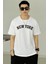 Only Trendwear Erkek New York Baskılı Oversize Tshirt 2