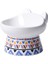 Bir Stil Servikal Omurganın Seramik Koruması Anti-Devrilme Yüksek Ayak Eğik Ağız Pet Çift Kase Kedi Mama Kasesi (Yurt Dışından) 1
