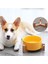 Çift ​​beyaz Stil 12.8cm Bambu Standlı Pet Seramik Kase Kedi Kase Köpek Kase Pet Içme Kasesi Gıda Kabı Kedi ve Köpek Besleme Malzemeleri (Yurt Dışından) 4