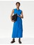 Regular Fit Midi Keten Elbise 1