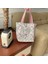 Lale Tozu 10X25X20 cm Kore Tarzı Sevimli Çiçek Kanvas Küçük Alışveriş Çantası Kadın Kadın Kız Çanta Öğle Yemeği Çantaları Alışveriş Bezi El Çantası Çanta (Yurt Dışından) 1