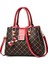 Bordo 32X14X22CM Newposs Moda Kadın Çantası Kadın El Çantası Messenger Omuz Çantası Bayan Çanta Seti Lüks Kompozit Çanta Tasarımcısı Bolsos 2022 (Yurt Dışından) 1