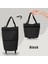 Siyah 49 x 39 x 29 cm Tekerlekli Katlanabilir Alışveriş Arabası Çantası Büyük Yeniden Kullanılabilir Kumaş El Çantası Bolsas Eko Kumaş Süpermarket Bakkal Çekme Sepeti Çantası (Yurt Dışından) 1
