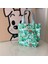 Yeşil Beyaz Çiçekler 10X25X20 cm Kore Tarzı Sevimli Çiçek Kanvas Küçük Alışveriş Çantası Kadın Kadın Kız Çanta Öğle Yemeği Çantaları Alışveriş Bezi El Çantası Çanta (Yurt Dışından) 1