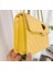 Sarı 27X17X8CM Kadın Crossbody Çanta 2023 Yumuşak Deri Kadın Çantası Metal Kuş Kafası Dekorasyon Toka Doku Küçük Kare Çanta Zincir Omuz Çantası (Yurt Dışından) 5