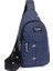 Blue1 Göğüs Çantası Moda Yeni Düz Renk Erkek Göğüs Çantası Açık Rahat Moda Bir Omuz Crossbody Çanta Su Geçirmez Tek Omuz Çantası (Yurt Dışından) 1