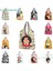 20 Alışveriş Çantası Vintage Mafalda Manga Bakkal Alışveriş Çantaları Kawaii Shopper Tote Omuz Çantaları Büyük Kapasiteli Taşınabilir Quino Comic Karikatür Çanta (Yurt Dışından) 4