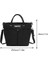 Temizle Kadın Crossbody Çanta Büyük Kapasiteli Kumaş Omuz Bez Çantalar Ayarlanabilir Omuz Askıları Basit Kontrast Renk Alışveriş Çantası (Yurt Dışından) 1