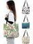 Desen 25 Boyut M 35X35 cm Taze Çiçek Baskı Çanta Kadın Bayanlar Moda Rahat Tote Seyahat Alışveriş Çantaları Bakkal Süpermarket (Yurt Dışından) 4