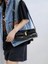 Siyah Küçük Sığır Derisi Çanta 2024 Bahar Gerçek Deri Moda Stil Küçük Crossbody Çanta Çok Yönlü Yağ Balmumu Deri Tek Omuz Kadın Koltuk Altı Çantası (Yurt Dışından) 3