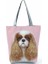 HL4415 Köpek Tote Charles Spaniel Köpek Baskı Kadın Çanta Moda Tote Omuz Çantaları Büyük Kapasiteli Alışveriş Çantası Bolsa Feminina Kolları (Yurt Dışından) 1