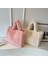 E Stil 1 Kadın Peluş Omuz Çantası Yumuşak Tüylü Tote Çanta Sevimli Kabarık Üst Saplı Çanta Trendy Kadın Büyük Kapasiteli Alışveriş Işe Gidiş Çantası (Yurt Dışından) 2