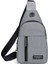 Grey1 Göğüs Çantası Moda Yeni Düz Renk Erkek Göğüs Çantası Açık Rahat Moda Bir Omuz Crossbody Çanta Su Geçirmez Tek Omuz Çantası (Yurt Dışından) 2