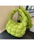 Yeşil Moda Kapitone Omuz Çantaları Kadın Çanta Mini Bulut Pilili Çanta Puffer Hamur Çanta Lüks Tote (Yurt Dışından) 1