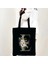 B E 35X40 cm Suluboya Çiçek Düğün Monogram Çiçekler Ilk Harf Baskı Kadın Kanvas Alışveriş Tote Çantaları Eko Yeniden Kullanılabilir Alışveriş Çantaları (Yurt Dışından) 1