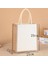 3-29X25X15CM Vintage Bambu Jüt Çanta Su Geçirmez Çuval Bezi Tote Çanta Rahat Büyük Kapasiteli Bej Çanta Taşınabilir Plaj Seyahat Organizatör Çantaları (Yurt Dışından) 1