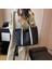 Siyah Kadın Crossbody Çanta Büyük Kapasiteli Kumaş Omuz Bez Çantalar Ayarlanabilir Omuz Askıları Basit Kontrast Renk Alışveriş Çantası (Yurt Dışından) 4
