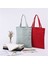 Açık Mavi Moda Düz Renk Tote Çanta Bej ve Siyah Alışveriş Orijinal Unisex Seyahat Kanvas Çantalar Eko Katlanabilir Alışveriş Tote Büyük Tote (Yurt Dışından) 4