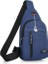 Mavi Göğüs Çanta Moda Yeni Düz Renk Erkek Göğüs Çantası Açık Rahat Moda Bir Omuz Crossbody Çanta Su Geçirmez Tek Omuz Çantası (Yurt Dışından) 1