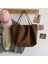 21X20X12CM 1 Adet Büyük Kapasiteli Japon Moda Ins Kanvas Çanta Omuz Çantası Kadın Üniversite Öğrencisi Sınıf Taşınabilir Alışveriş Malzemeleri (Yurt Dışından) 5