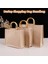 3-32X22X13CM Vintage Bambu Jüt Çanta Su Geçirmez Çuval Bezi Tote Çanta Rahat Büyük Kapasiteli Bej Çanta Taşınabilir Plaj Seyahat Organizatör Çantaları (Yurt Dışından) 2
