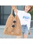 Siyah Saplı (30CM<MAX UZUNLUK<50CM) Yeni Hollow Out Omuz Çantaları Moda Pamuk Halat Balık Ağı Çanta Kadın Örgü Çanta Yaz Plaj Tote (Yurt Dışından) 3