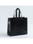Siyah 28X32X12CM Dokunmamış Kumaş Alışveriş Çantası Bakkal Çantası Degrade Katlanır Çanta Eko Çanta Paket Servis Çantası Su Geçirmez Depolama Yeniden Kullanılabilir Alışveriş Kesesi (Yurt Dışından) 5