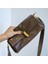 Kahve Büyük Sığır Derisi Çanta 2024 Bahar Gerçek Deri Moda Stil Küçük Crossbody Çanta Çok Yönlü Yağ Balmumu Deri Tek Omuz Kadın Koltuk Altı Çantası (Yurt Dışından) 1