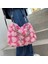 Bej Y2K Sıcak Kızlar Pembe Aşk Koltuk Altı Çanta Yumuşak Peluş Kalp Desen Bayanlar Omuz Çantası Kadın Zincir Kürklü Crossbody Çanta Çanta (Yurt Dışından) 4