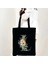 B L 35X40 cm Suluboya Çiçek Düğün Monogram Çiçekler Ilk Harf Baskı Kadın Kanvas Alışveriş Tote Çantaları Eko Yeniden Kullanılabilir Alışveriş Çantaları (Yurt Dışından) 1