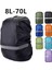D XS(8-17L) 30L 40L 55L 70L Siyah Yağmur Kapağı Sırt Çantası Yansıtıcı Su Geçirmez Çanta Camo Taktik Açık Kamp Yürüyüş Tırmanma Yağmur Kapağı 2 # (Yurt Dışından) 2