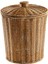 Dokuma Sepet Çöp Kutusu Yuvarlak Rattan Çöp Sepeti Kapaklı Ekici Dokuma Saklama Sepetleri Hasır Çöp Sepeti Çöp Kutusu (Yurt Dışından) 1