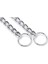 SL201A Tarzı 3,5MMX60CM Metal Demir Çift Üç Sıralı Köpek Zinciri Yaka Ayarlanabilir Şerit P-Tipi Pet Yaka Zinciri Büyük Köpek Tasmaları Kolye Martingale (Yurt Dışından) 5