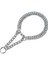 SL207B Stili 2.0MMX40CM Metal Demir Çift Üç Sıralı Köpek Zinciri Yaka Ayarlanabilir Şerit P-Tipi Pet Yaka Zinciri Büyük Köpek Tasmaları Kolye Martingale (Yurt Dışından) 1