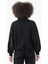 Oversize Kadın Dik Yaka Uzun Kol Siyah Tracktop 22176 2