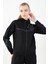 Regular Kadın Kapşonlu Uzun Kol Siyah Tracktop 22027 1