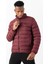 Regular Erkek Dik Yaka Takma Kol Bordo Mont 22314 3