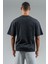 Oversize Erkek Bisiklet Yaka Siyah- T-shirt 2