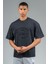 Oversize Erkek Bisiklet Yaka Siyah- T-shirt 3