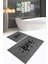 Dijital Baskılı Kaymaz Yıkanabilir Bath Ikili Banyo Takımı Klozet Takımı, N-Klozet-09-Gri, 1