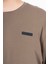 Büyük Beden Erkek Bisiklet Yaka Reglan Kol Kakao Sweatshirt 22421 4