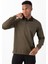 Regular Erkek Polo Yaka Uzun Kol Haki Sweatshirt 22432 2