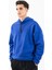 Sportswear Comfort Erkek Kapşonlu Düşük Kol Outdoor Saks Sweatshirt 22678 3