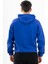 Sportswear Comfort Erkek Kapşonlu Düşük Kol Outdoor Saks Sweatshirt 22678 4