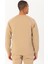 Regular Erkek Bisiklet Yaka Reglan Kol Açık Vizon Sweatshirt 22405 2