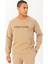 Regular Erkek Bisiklet Yaka Reglan Kol Açık Vizon Sweatshirt 22405 3