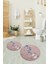 3D Dijital Baskılı Kaymaz Taban Yıkanabilir Yuvarlak Ikili Banyo Takımı, N-Y-Klozet-16-Mavi, 1