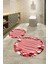 3D Dijital Baskılı Kaymaz Taban Yıkanabilir Yuvarlak Ikili Banyo Takımı, N-Y-Klozet-47-Kırmızı, 1